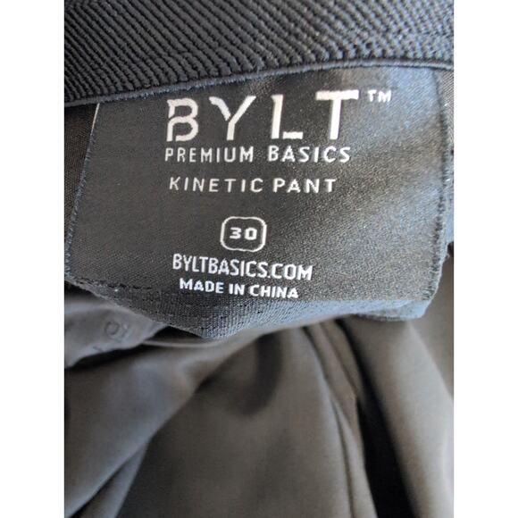 BYLT Pants Men Size 30 (29x30)* Kinetic Flat Front Tapered Performance Stretch - Picture 5 of 11